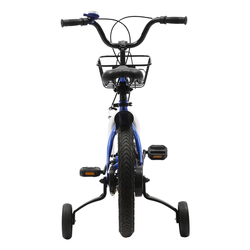 Vélo Enfant 16 Pouces Garçon Fille Avec Roues Stabilisatrices Et Lumière LED - Gris - Dès 4 Ans