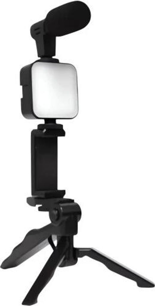 Verk 27334 Stativ s mikrofonem a LED osvětlením, tripod Obrázek produktu 