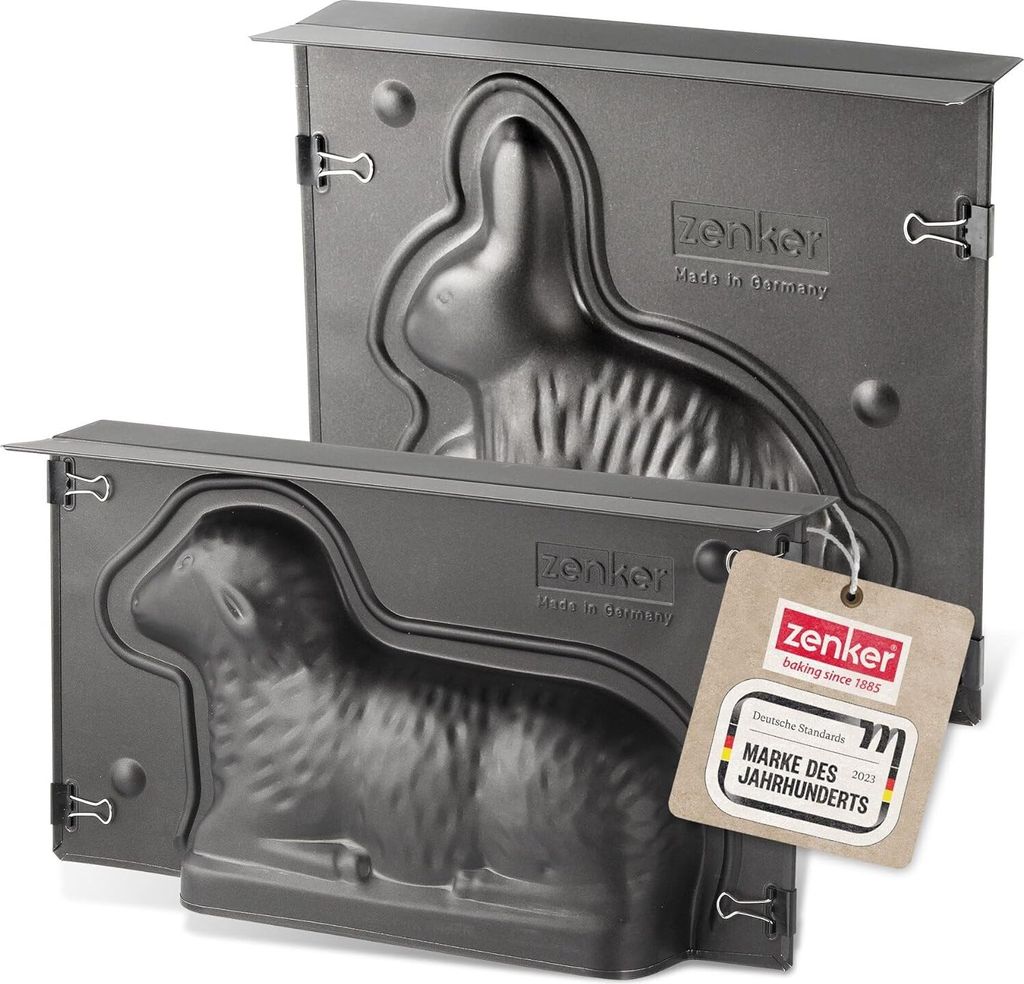 Zenker | Osterbackformen-Set Hase und Lamm | perfekte Produktbild 