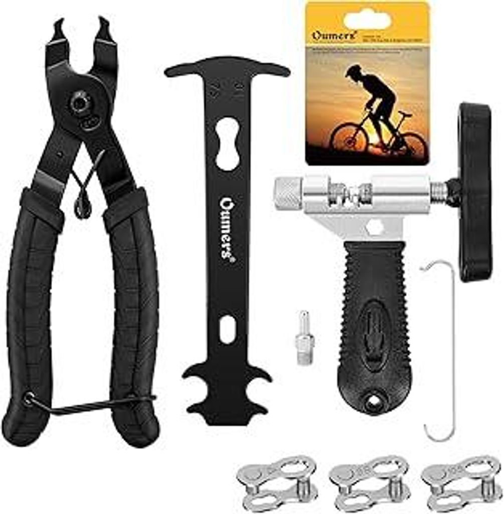 Oumers Fahrradkette Reparatur Set, Fahrrad Link Zange, Fahrrad Ketten Werkzeug, Ketten Prüfer Fahrradkette Werkzeug Set Fahrradkette Werkzeug Set ...