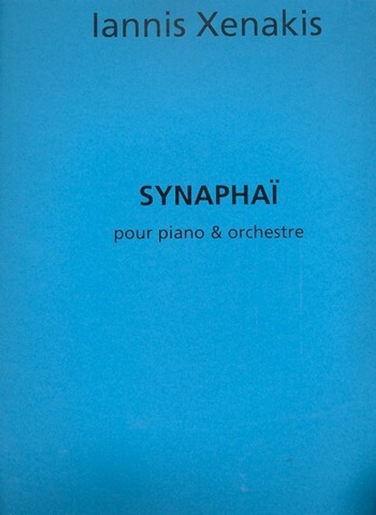 Synaphai pour piano et orchestre partition