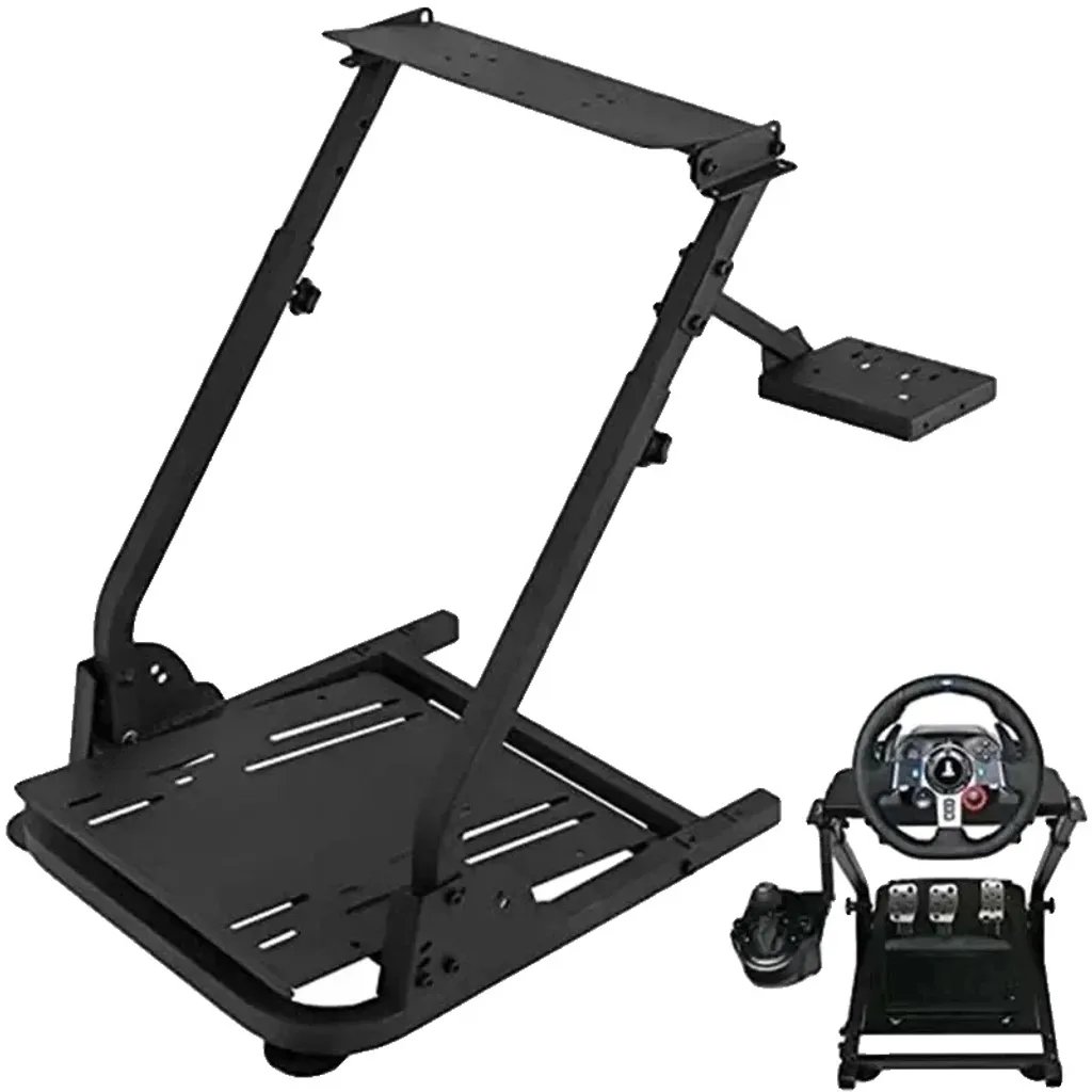 Support de vélo pliable compact, acier carbone, réglage hauteur 68-80cm