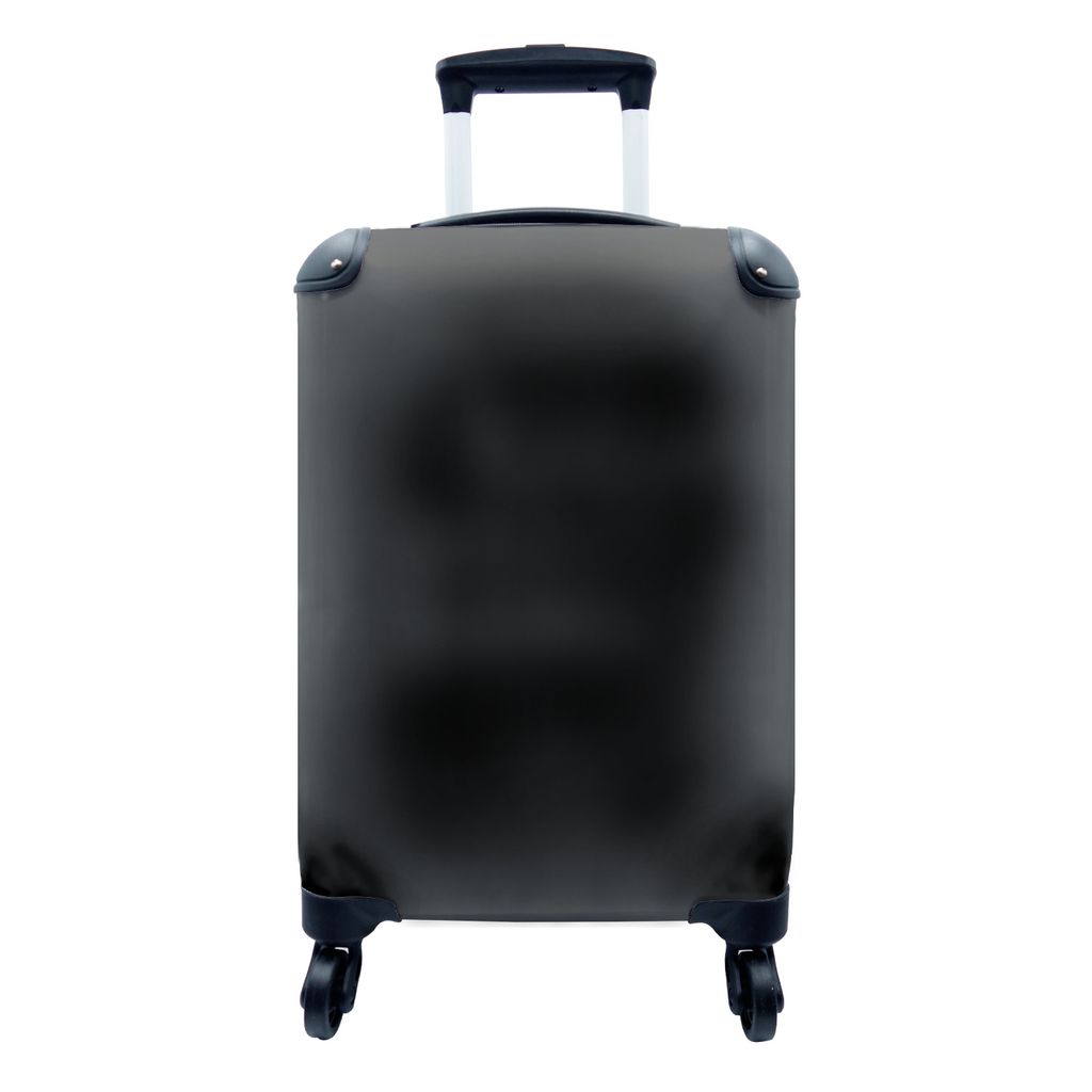 MuchoWow Koffer Handgepäck Trolley Rollkoffer Kleine Reisekoffer mit 4 Rollen - Stadtplan - Assen - Schwarz und weiß - Cabin Size < 55x40x23 cm...