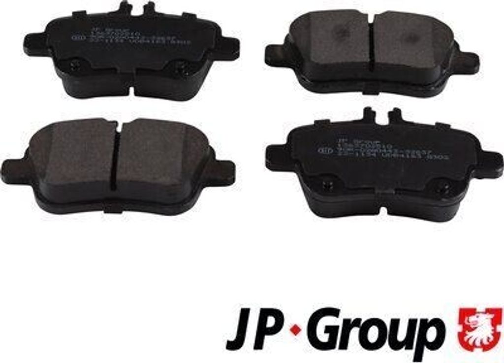 JP GROUP Bremsbeläge Satz Hinten passend für MERCEDES-BENZ B-Klasse (W246, W242) 1363702510