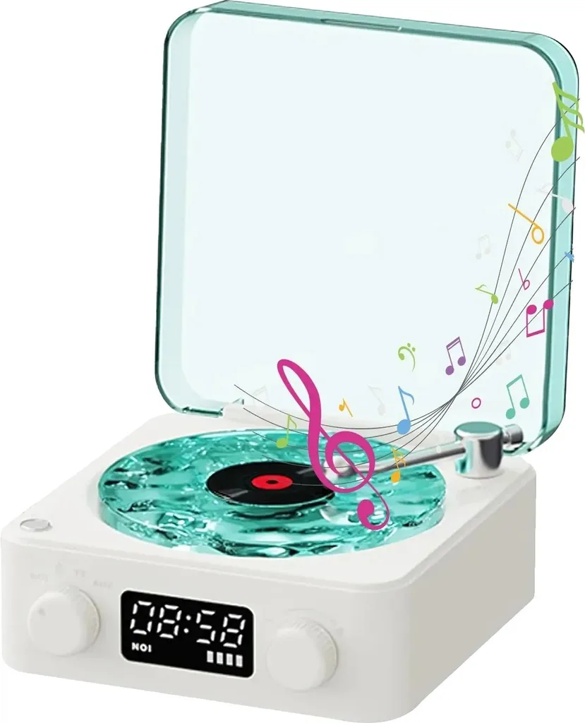 Altoparlante Bluetooth, funzione rumore bianco, design portatile,marino bianco