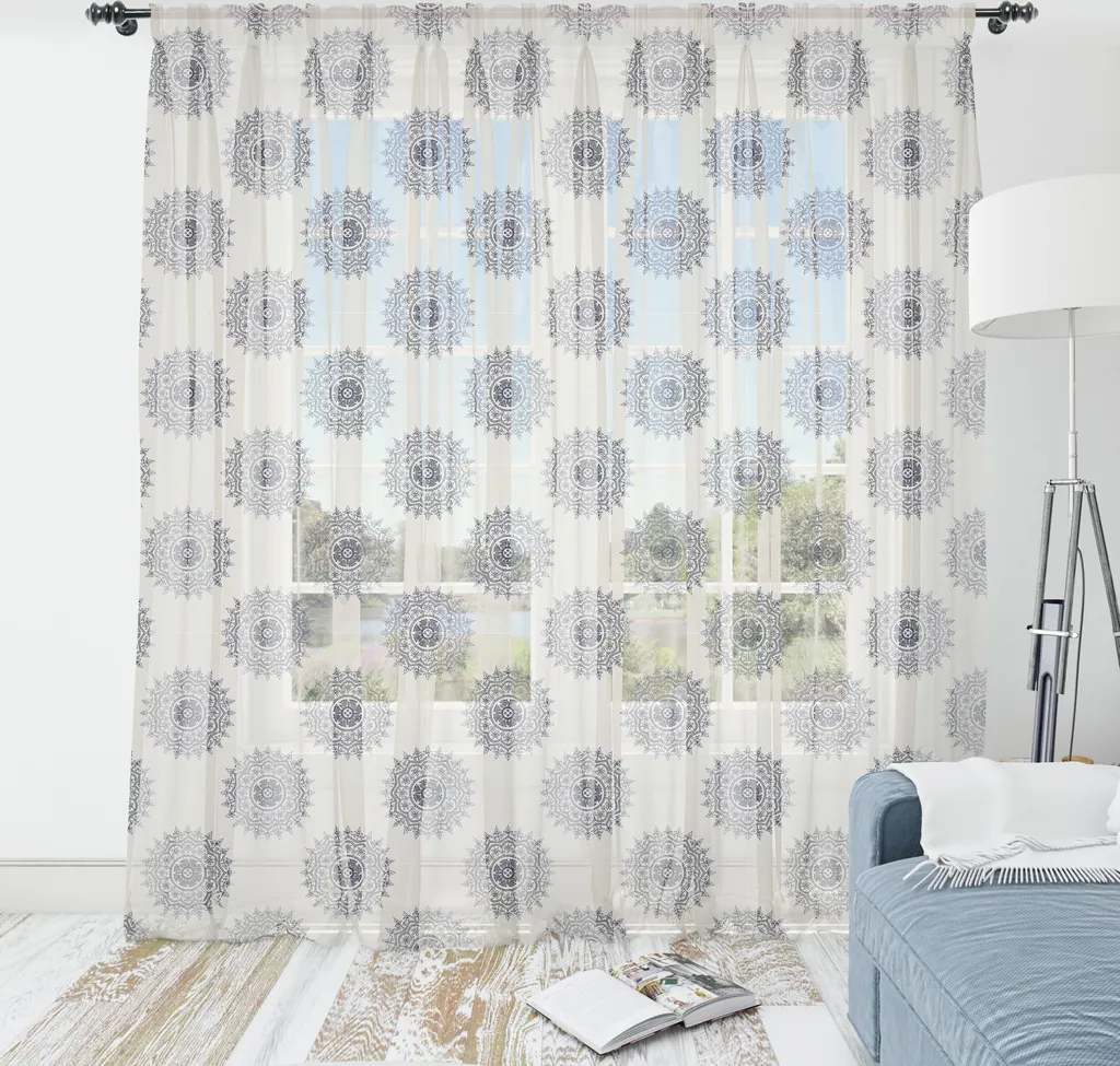 Tapisserie Satinée à Motifs Feuillagés - Grand Format 220x274cm Multicolore