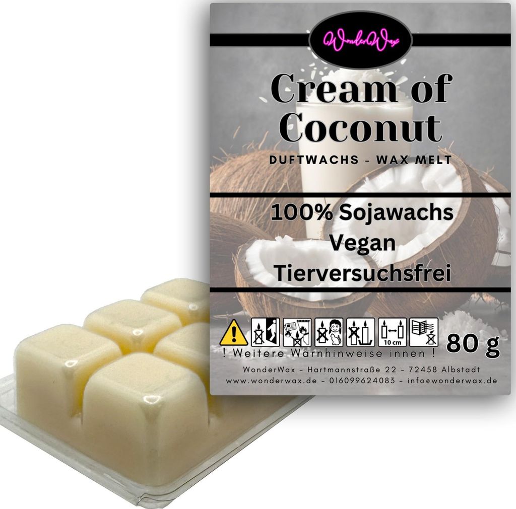 WonderWax Duftwachs Wax Melts für Duftlampe, 6 Würfel Duftmelt Wachsmelt Sojawachs Duftwachs Würfel für Raumdüfte, Wachs Duftöl Winter Indoor...