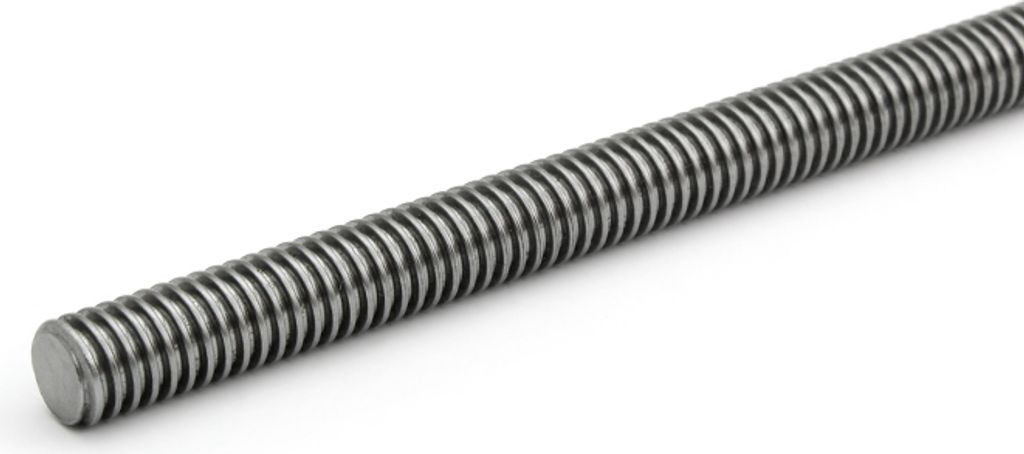 Präzisions-Trapezgewindespindel RPTS 12x6P3 Rechts, zweigängiges Gewinde 1 Meter