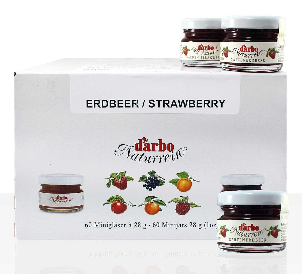 d’arbo 1120977007 d’arbo Naturrein Erdbeer Konfitüre, 60 Image du produit 