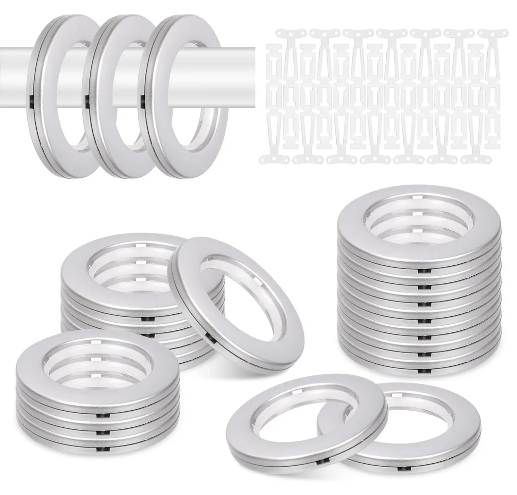 Anneaux de rideaux 42mm sans bruit pour une glisse fluide et facile