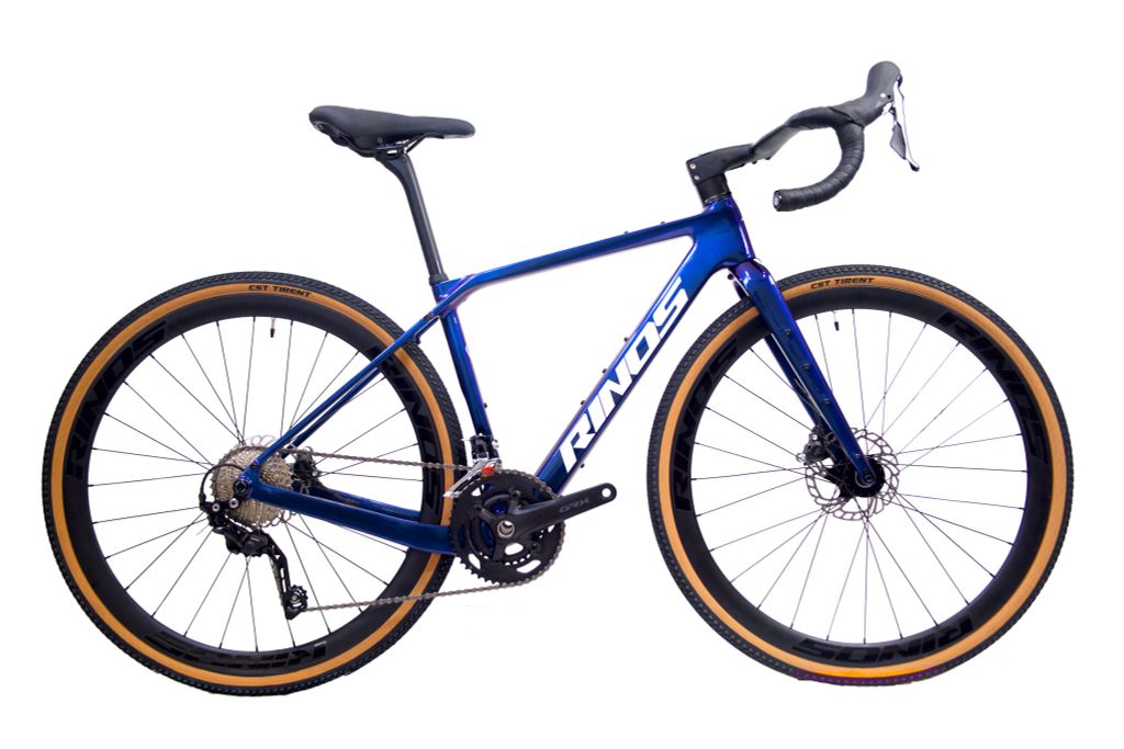 RINOS Carbon Gravel Bike Sandman4.0 Shimano GRX400 Blau 52 cm