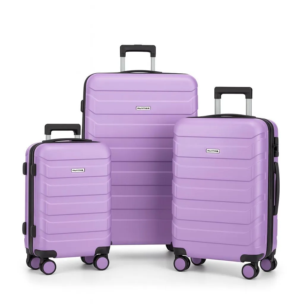 Set Valigie Famiglia OMNA 3 Pezzi Viola - Leggere e Spaziose