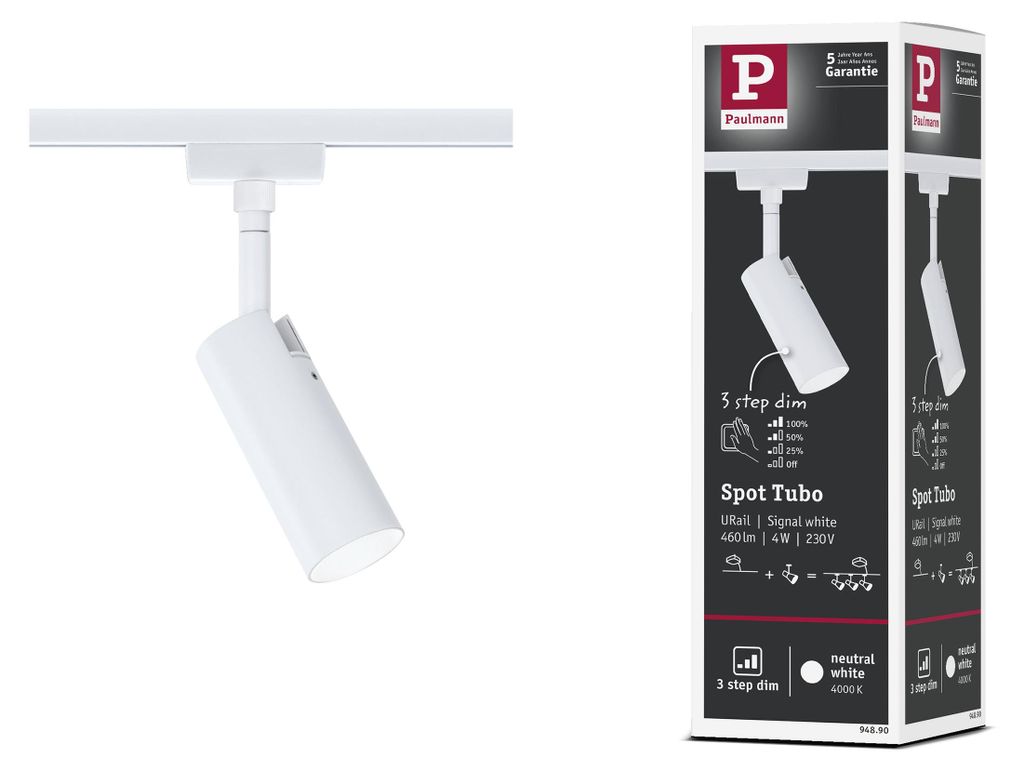 Paulmann URail LED Schienenspot Tubo Einzelspot Produktbild 