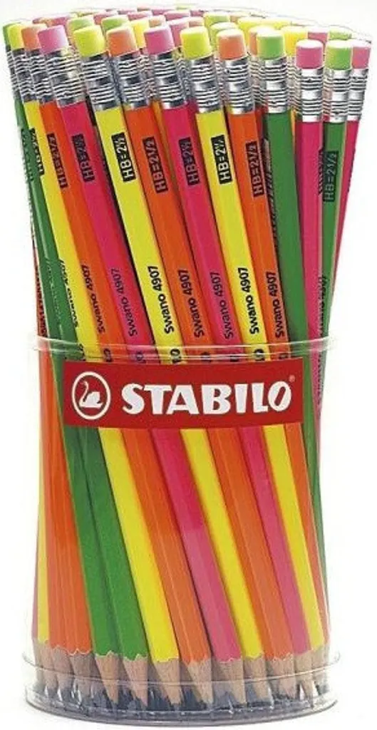 Crayon Graphite HB STABILO Boîte de 96 Pièces pour École et Bureau