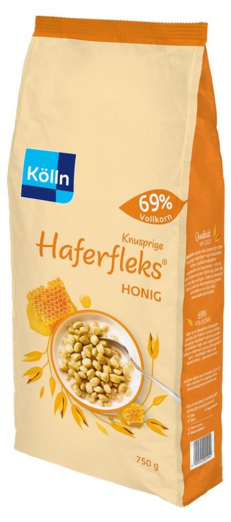 Kölln Haferfleks® Honig 4x750g Sparpaket Produktbild 