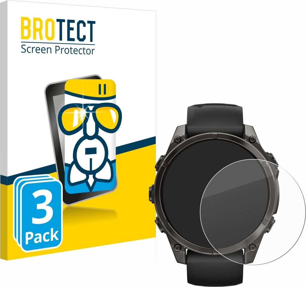 3x BROTECT Schutzglas für Garmin Fenix 8 / 8 Pro (47 mm) Produktbild 