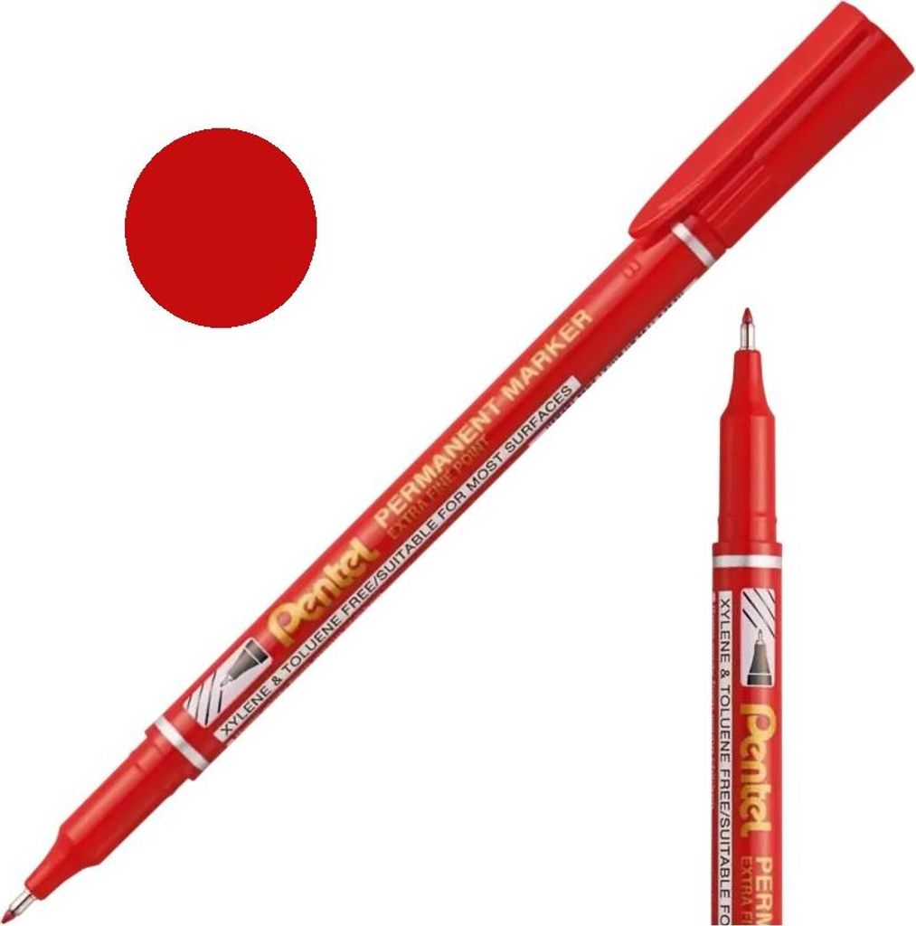 FOLIOS WASSERFEST Permanentmarker CD/DVD dünn 1,6 mm Pentel ROT