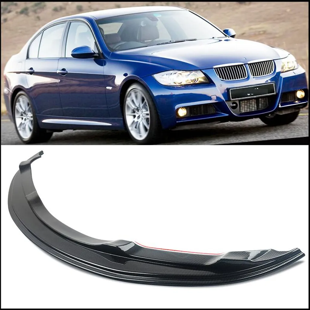 Relooking BMW Série 3 E90 E91 : Splitter Avant Style M Look Carbone