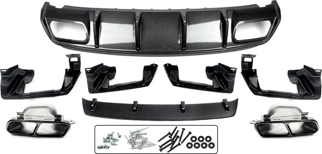 Diffuseur Arrière Carbone pour Mercedes Classe A W176 A200 A45 AMG