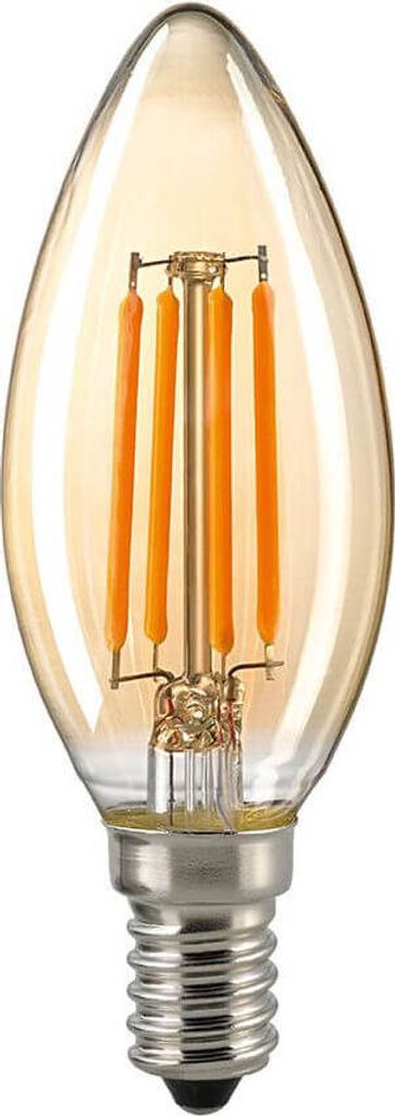 SIGOR 2,2W Kerze Filament gold E14 220lm 2400K dimmbar LED Produktbild 