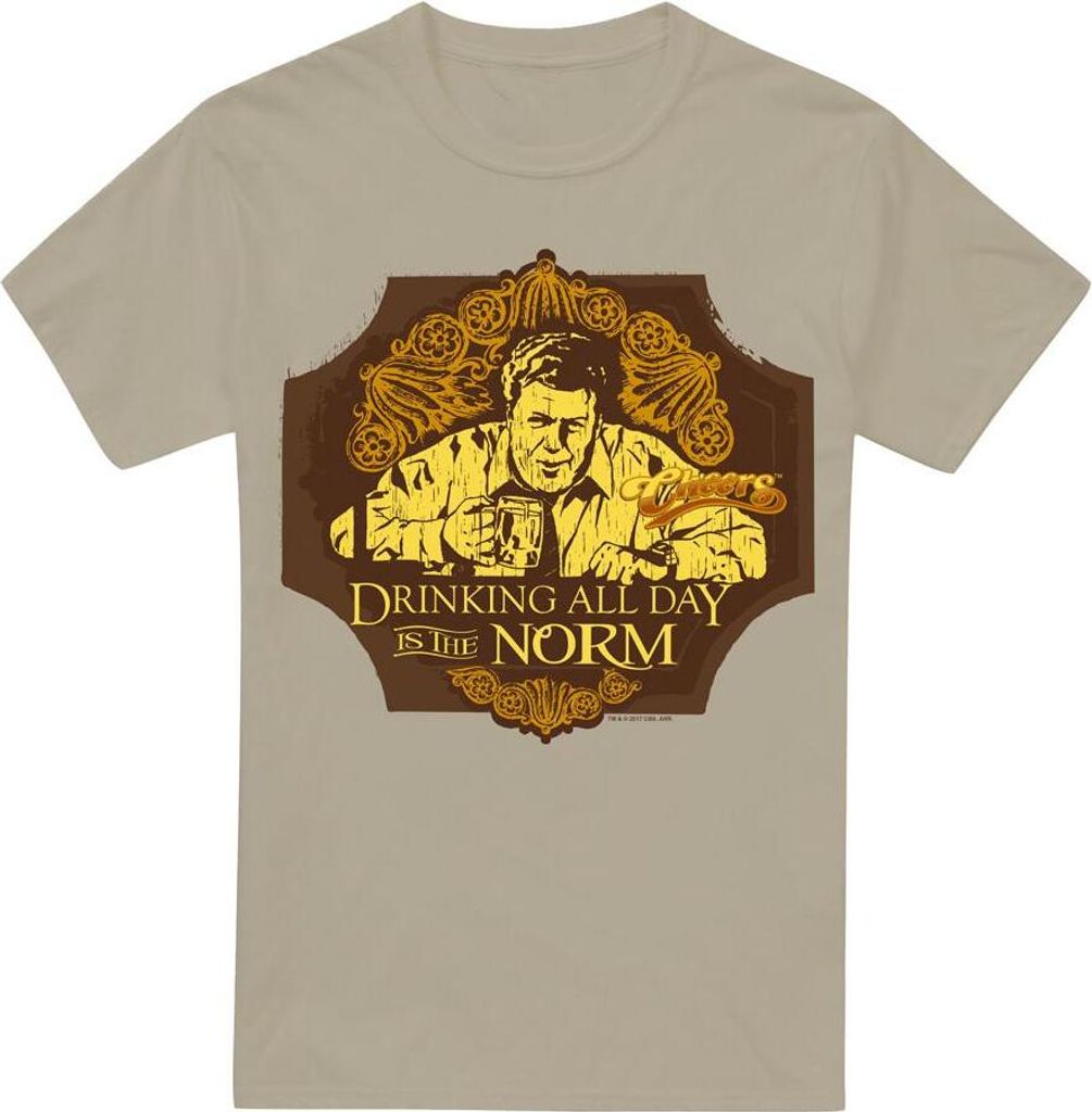 Cheers - "The Norm" T-Shirt für Herren TV5989 (M) (Sand)