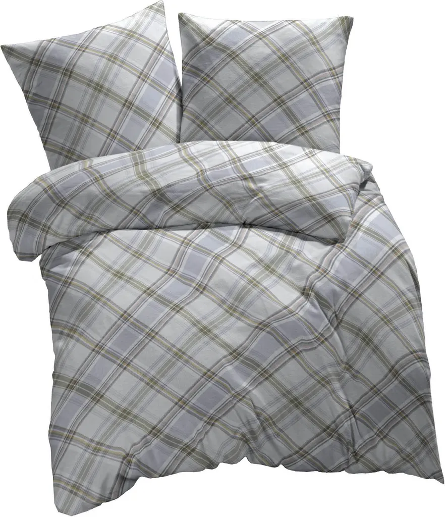 ETÉREA Biancheria da Letto Verde 155x220 | Cotone Resistente