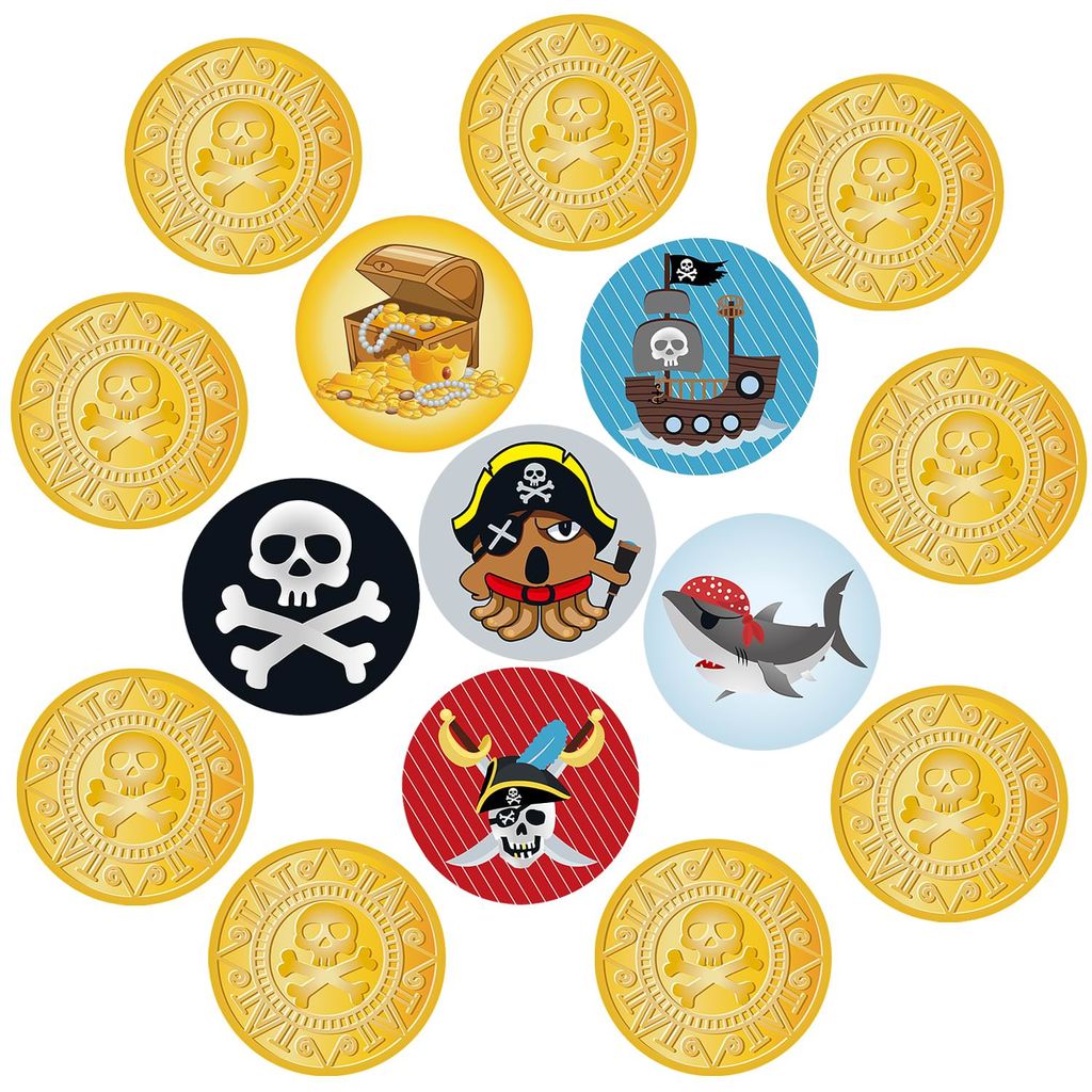 6x Schlüsselanhänger Piraten – Wahlweise Totenkopf Oder Schiff, Aus Kunststoff & Metall, Ideal Für Kindergeburtstage