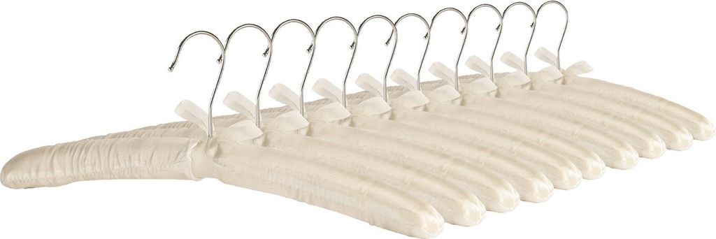 Gepolsterte Kleiderbügel aus Satin – 10 Stück – von Harbor Produktbild 