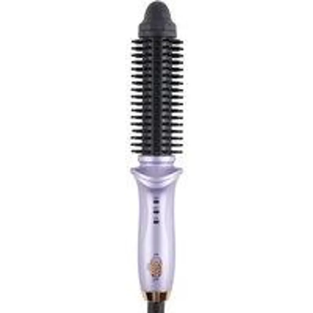 Brosse chauffante et fer à boucler portable 2 en 1 pour coiffure facile
