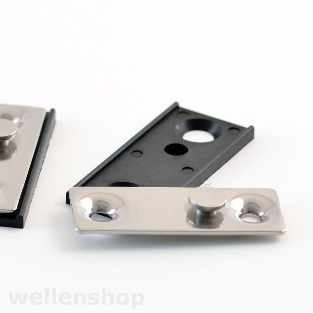 Edelstahl Glas Sicherung Halteplatte für Rohr 42,4 mm V4A