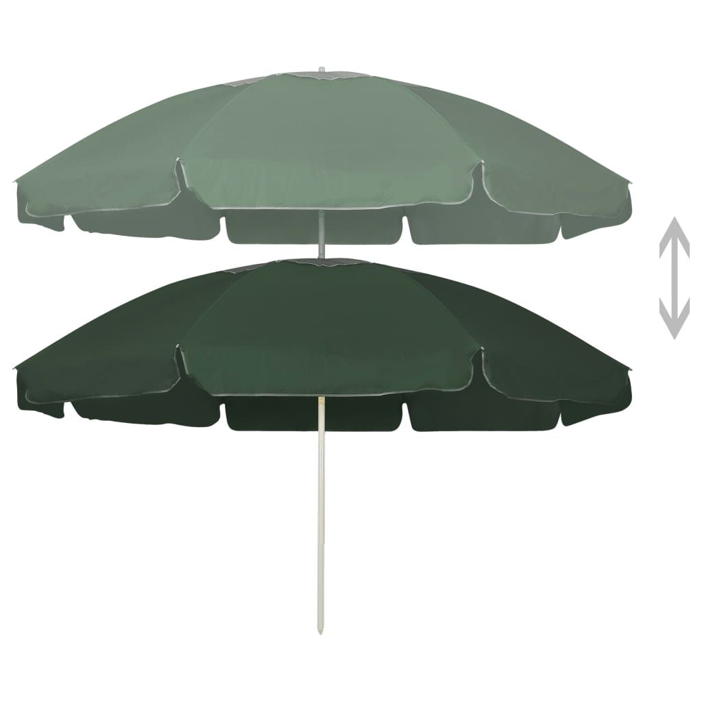vidaXL Ombrellone verde 240 cm Immagine del prodotto 