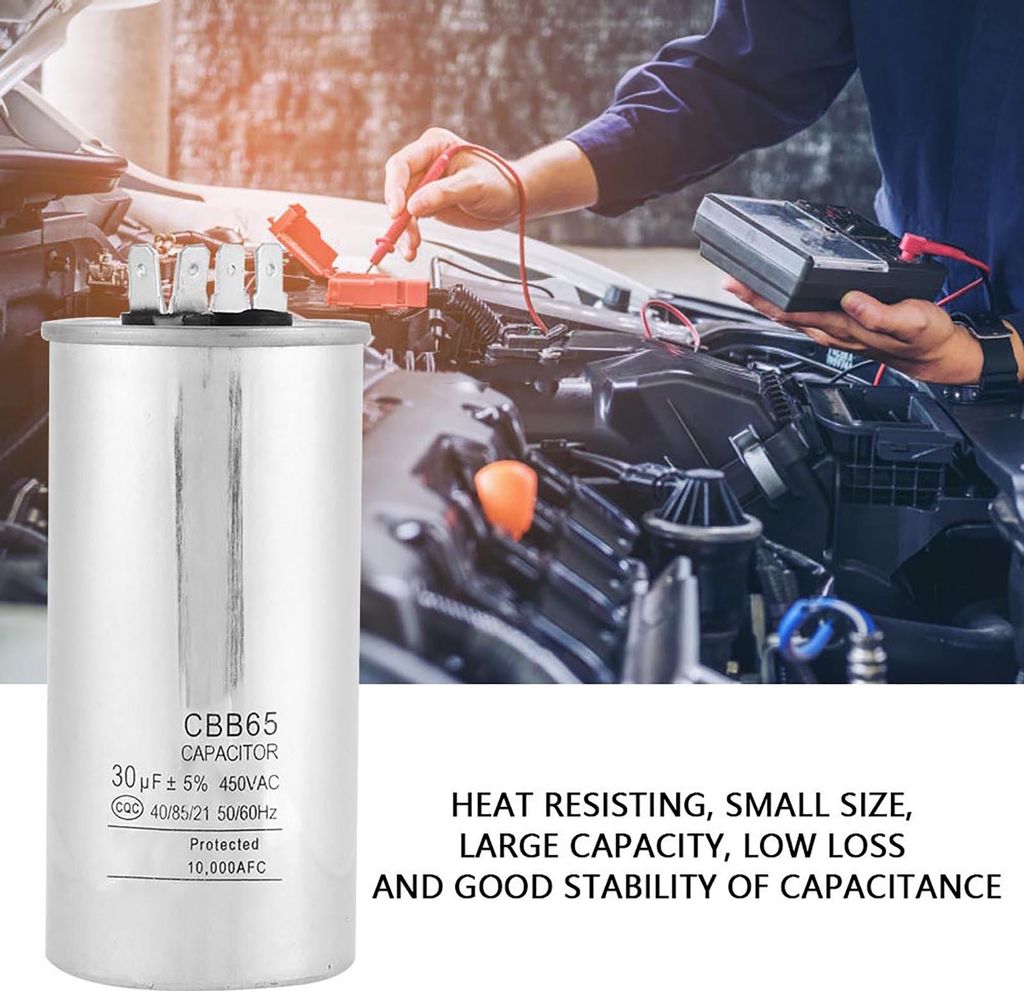 CBB65A?1 30uF AC 450V valcový kondenzátor pre motory Obrázok produktu 