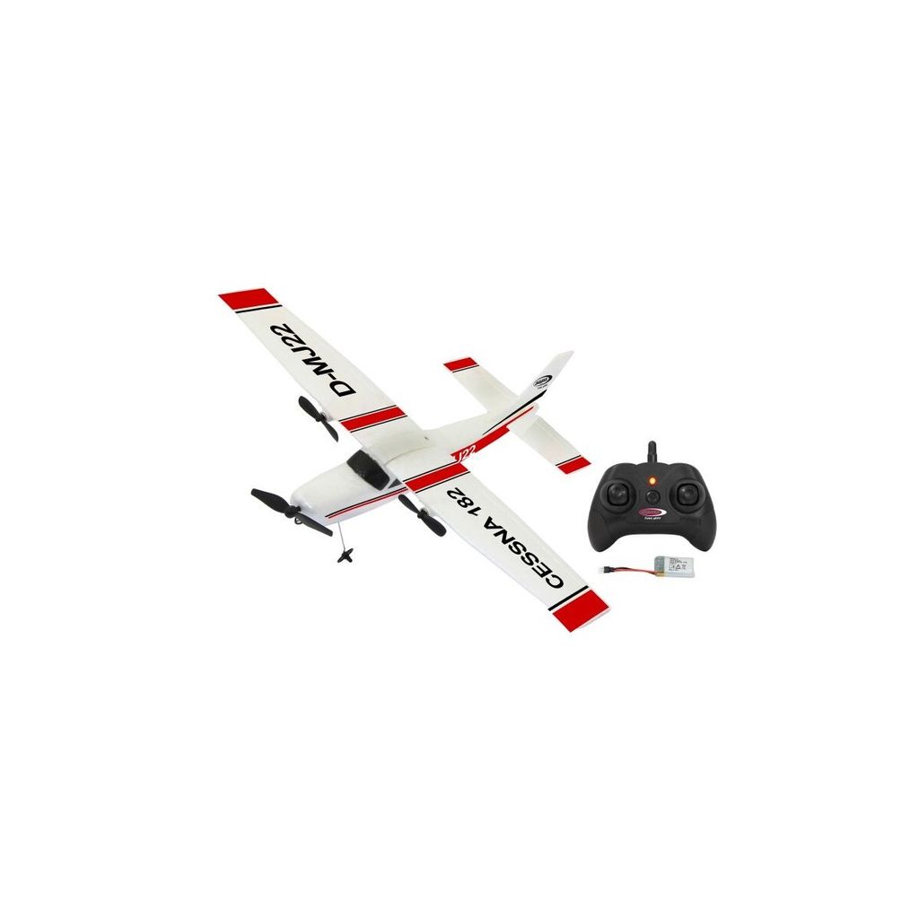 Goolsky FX801 Aircraft Cessna 182 2.4GHz 2CH RC Plane Outdoor Fly Toy for Kids Boys with 3 Batteries