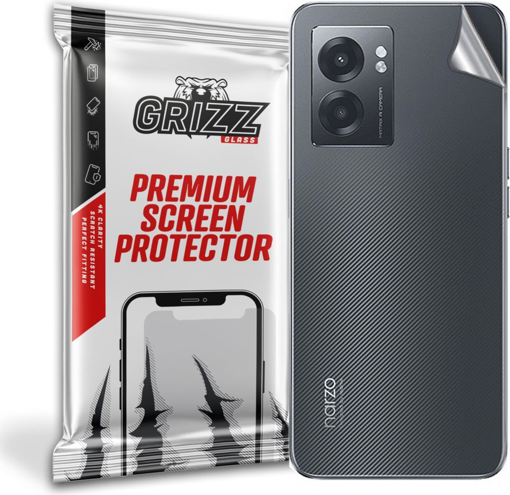 Folie auf der Rückseite GrizzGlass SatinSkin für Realme Narzo 50 5G