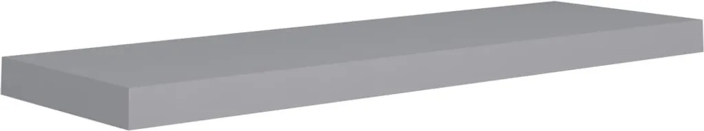 Mensola Grigia 80x23.5 cm MDF - Ripiano Sicuro per Foto e Ricordi