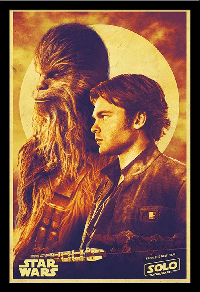 Solo A Star Wars Story Poster Han & Chewie Cornice Shinsuke Nera