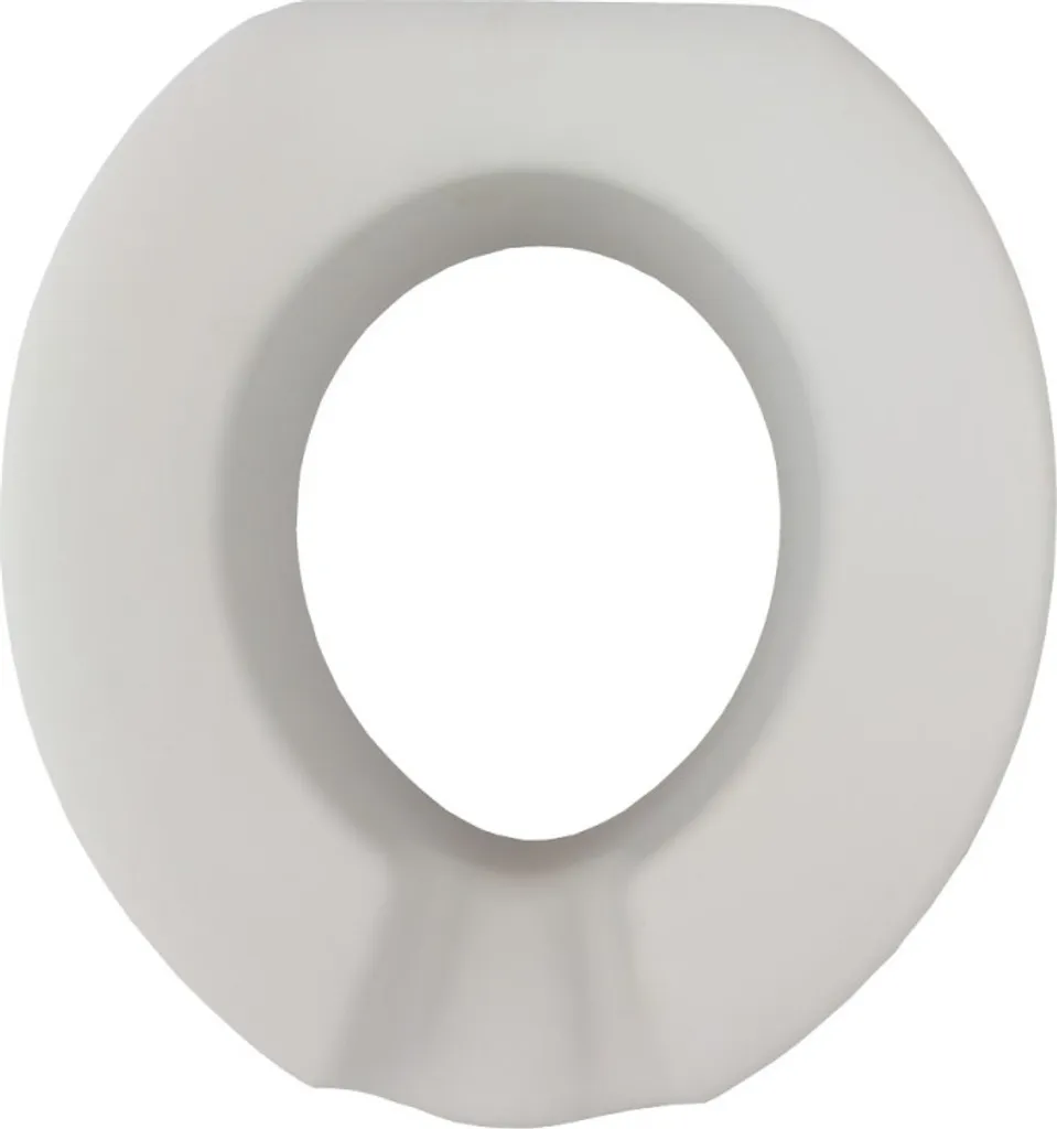 Rehausseur de WC souple sans couvercle - Siège de toilette surélevé blanc