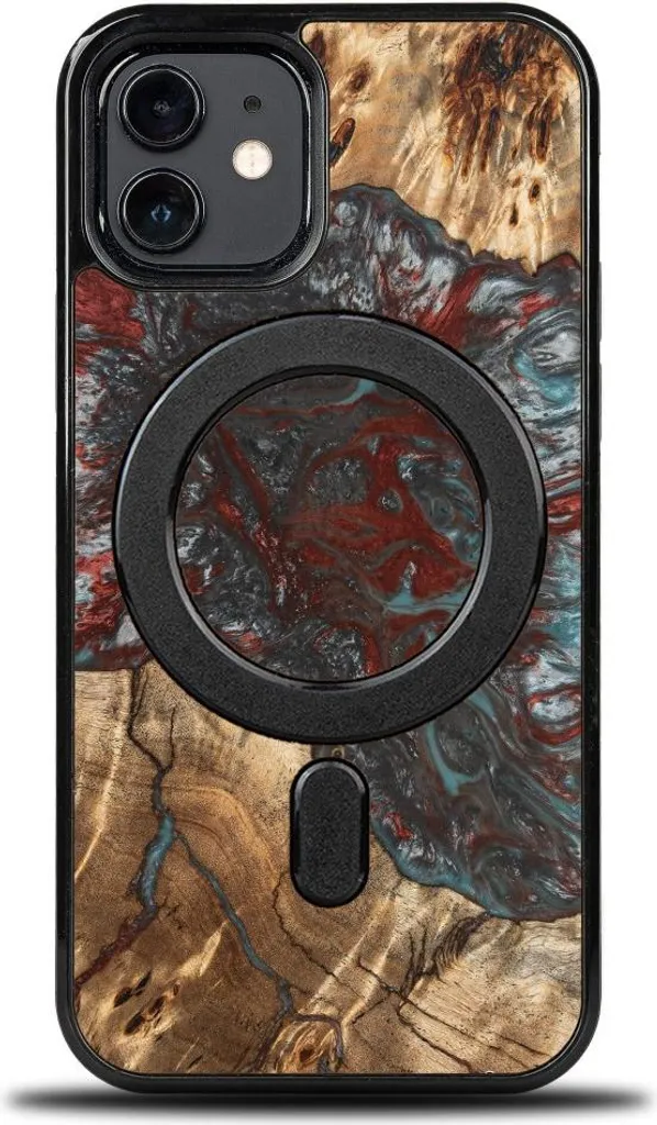 Custodia iPhone 12 Pro Bewood Plutone MagSafe - Legno Reale