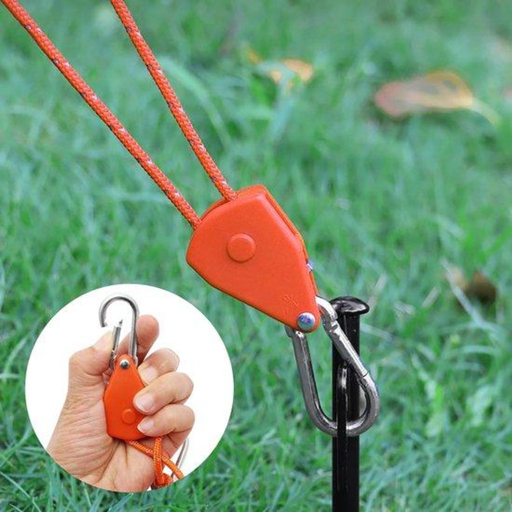 Verstellbare Kabelstränge, 4 m, 1/8 Zoll, mit 2 Ersatzkabeln, Metall, wasserdicht, für Hängen von Beleuchtungslampen und Zelten