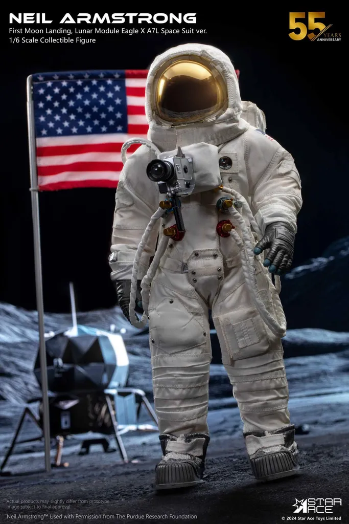 Figurine de Collection Astronaute Apollo 11 Neil Armstrong 1/6 30 cm