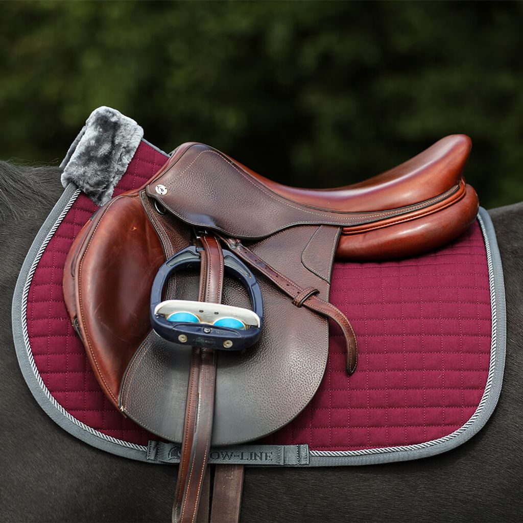 Bucas Show-Line Saddle Pad - Jump, Farbe:Burgundy
