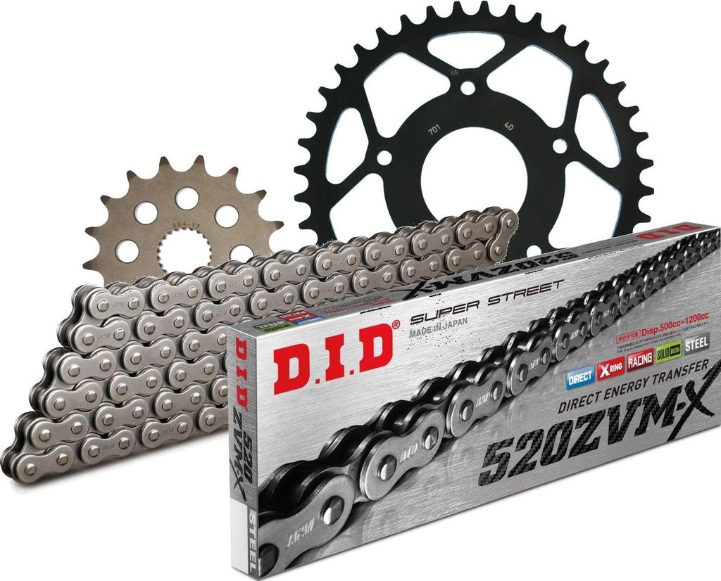 DID Kit Stahl APRILIA RS125 Extrema/Replica (25 PS)... 17-40-108 DID520ZVM-X Niet