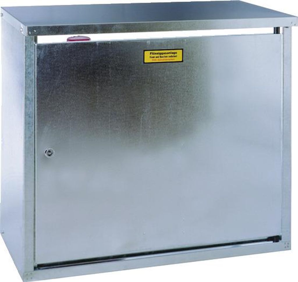GOK Flaschenschrank Bauwagen für 11 kg Propanflaschen mit Rückwand, Flaschenzahl:2-Flaschen-Schrank