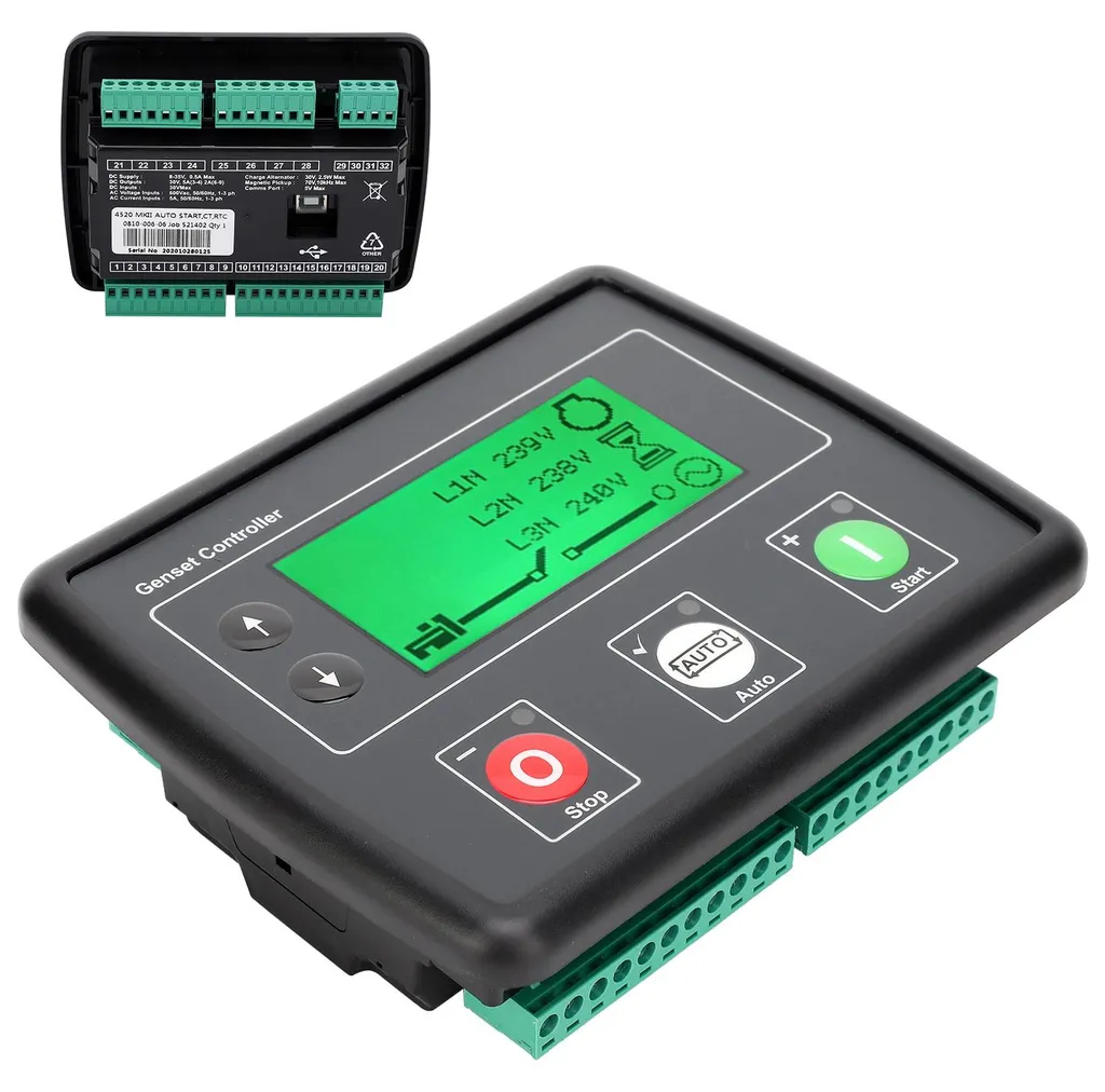 Module de contrôle DSE4520 pour groupe électrogène avec écran LCD clair
