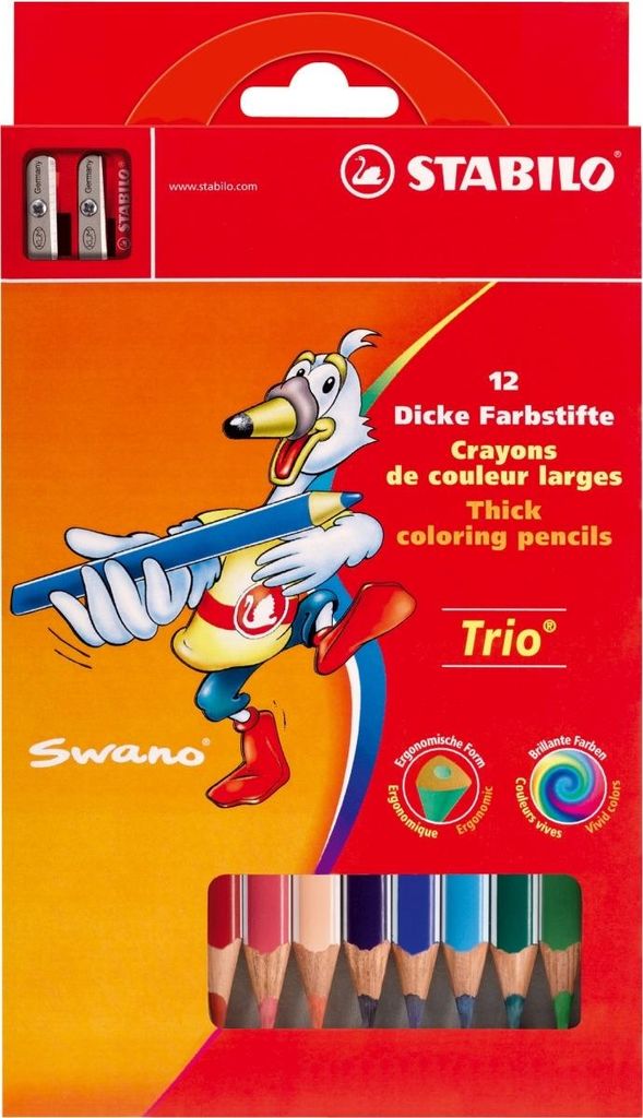 Happy Kidz crayons de couleur Trio 12 pièces 21404156057 Image du produit 