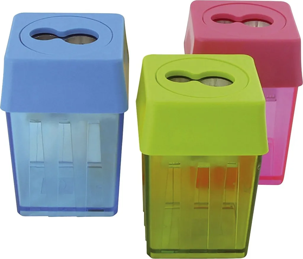 Taille-crayon double pour crayons standards et Jumbo de dessin