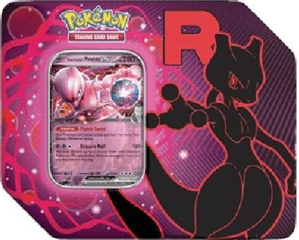 Pokemon Team Rocket Tins: Team Rockets Mewtwo ex Tin