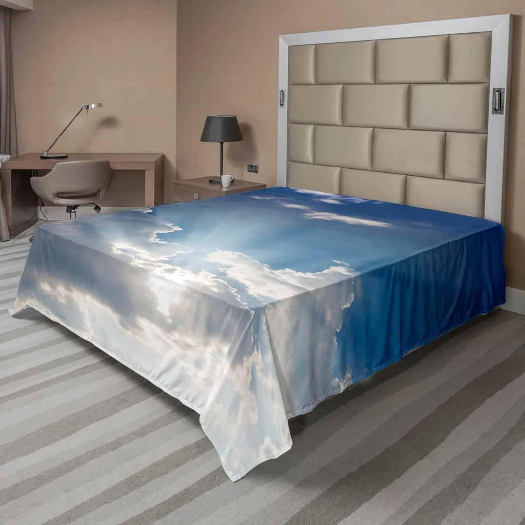 Drap plat anti-plis paysage pour un lit toujours élégant et soigné