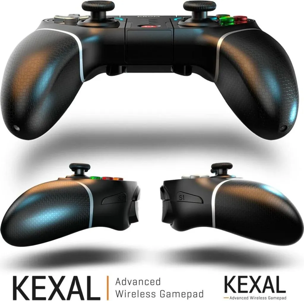 Krom Kexal Manette Smartphone Ergonomique avec Support Extensible