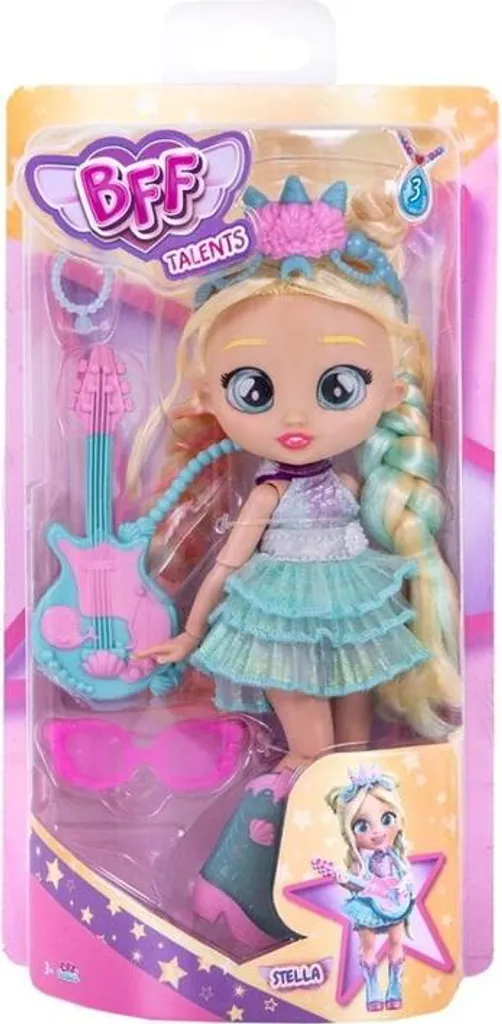 Poupée Cry Babies Stella musicienne : Figurine articulée avec guitare